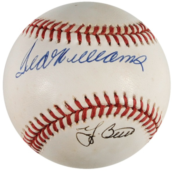 Lot 1559 Ted Williams and Yogi Berra Baseball