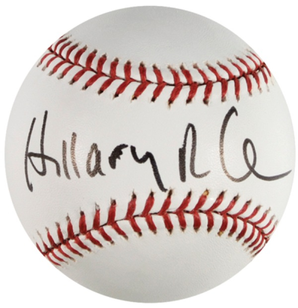 Lot 152 Hillary Clinton Baseball