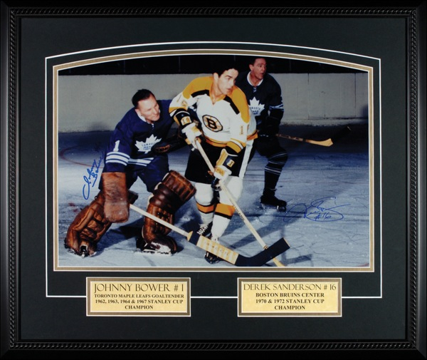 Lot 1386 Hockey: Johnny Bower and Derek Sanderson Signed Photograph