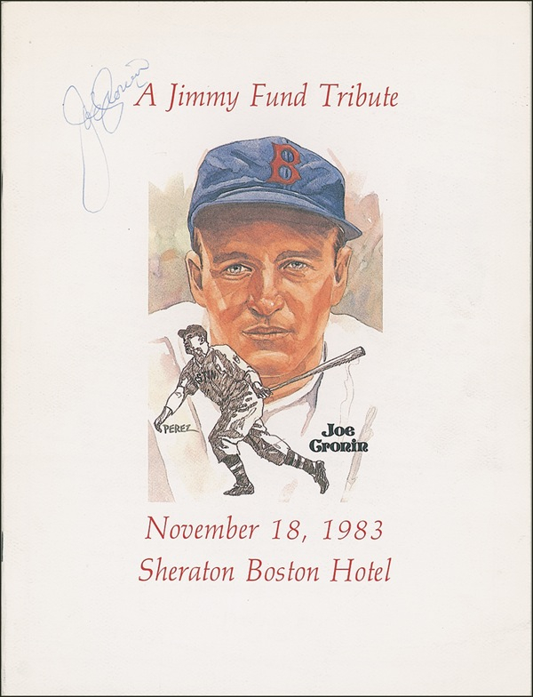 Lot 1209 Baseball Hall of Famers Program