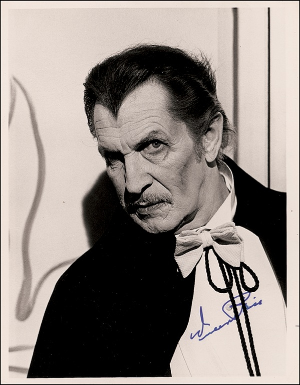 Lot 1024 Vincent Price Signed Photograph