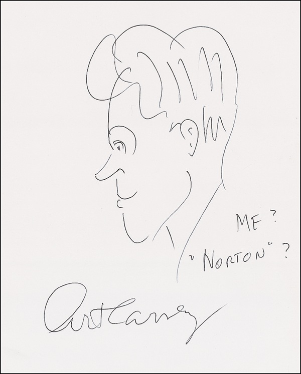 Lot 742 Art Carney Sketch
