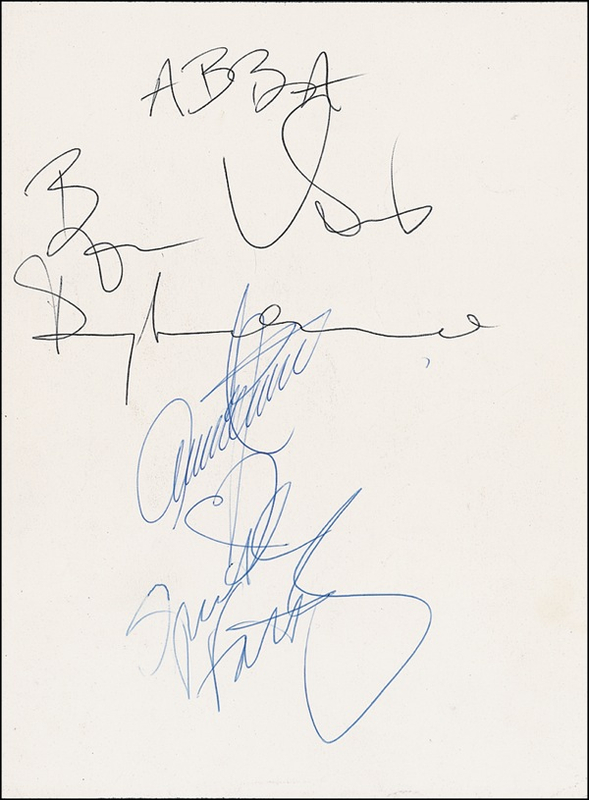 Lot 488 ABBA Signature