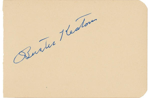 Lot 918 Buster Keaton Signature