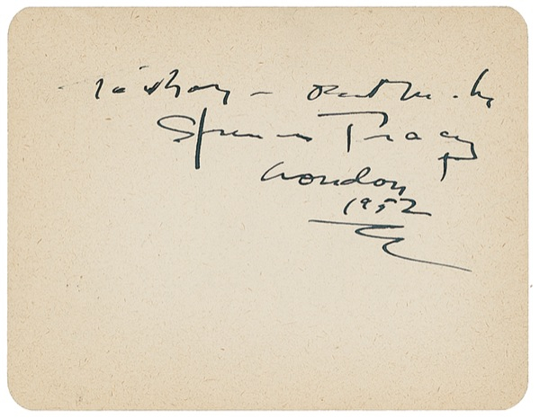 Lot 1109 Spencer Tracy