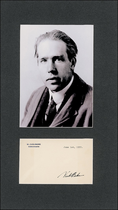 Lot 140 Niels Bohr Signature