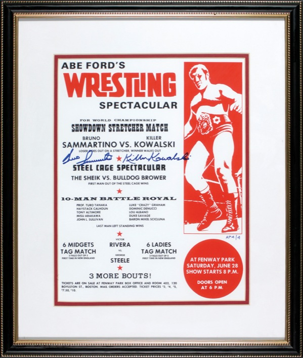 Lot 1587 Wrestling: Sammartino and Kowalski Poster