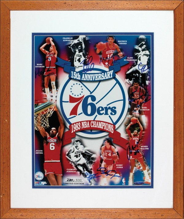 Lot 1497 Philadelphia 76ers Signed Photograph