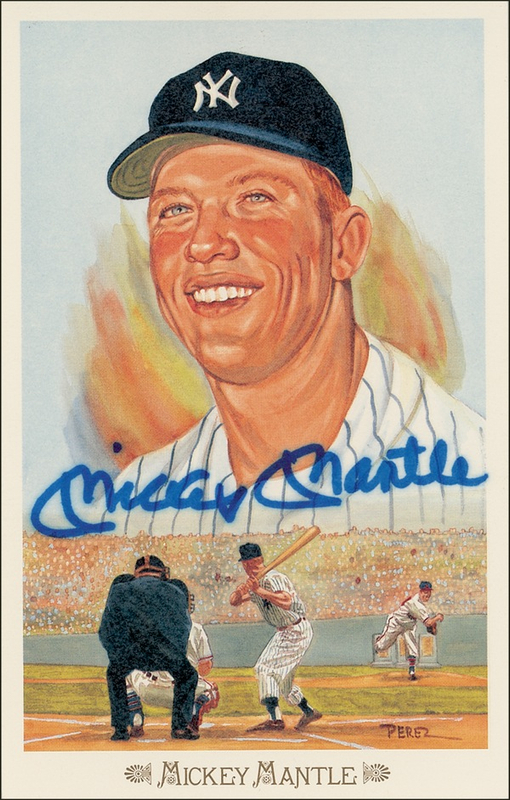 Lot 1439 Mickey Mantle Perez-Steele Card