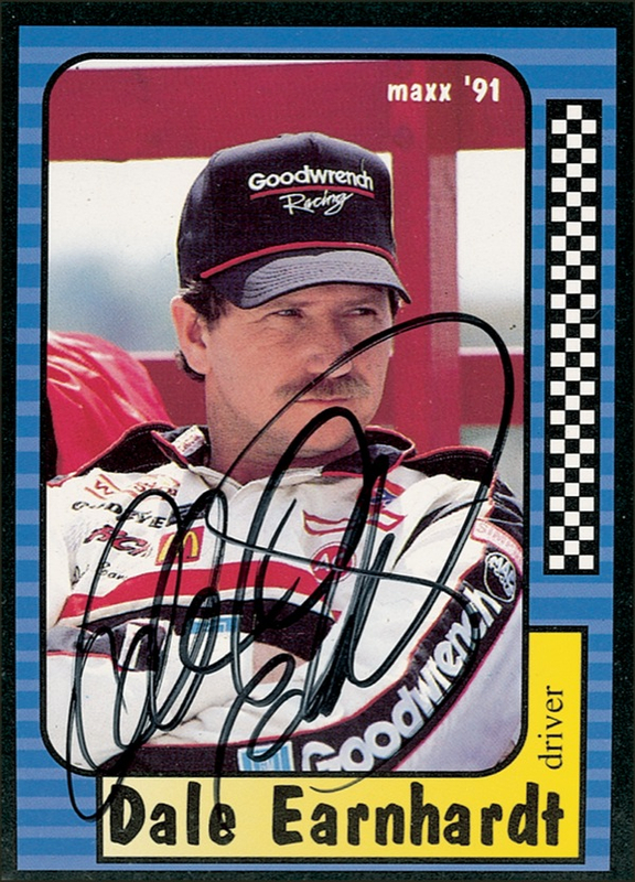 Lot 1327 Dale Earnhardt Trading Card