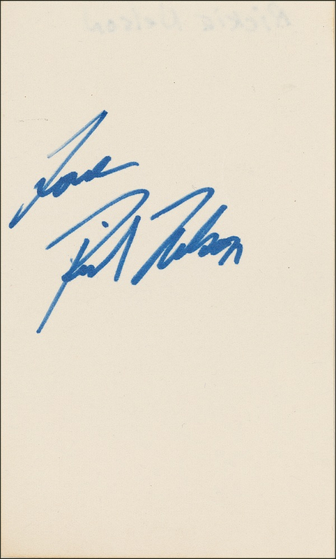 Lot 591 Ricky Nelson Signature