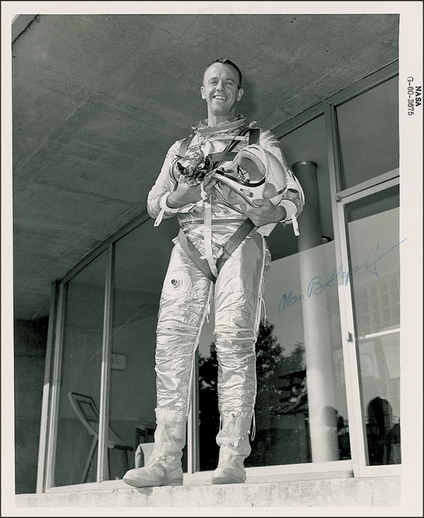 Lot 357 Alan Shepard Signed Photograph