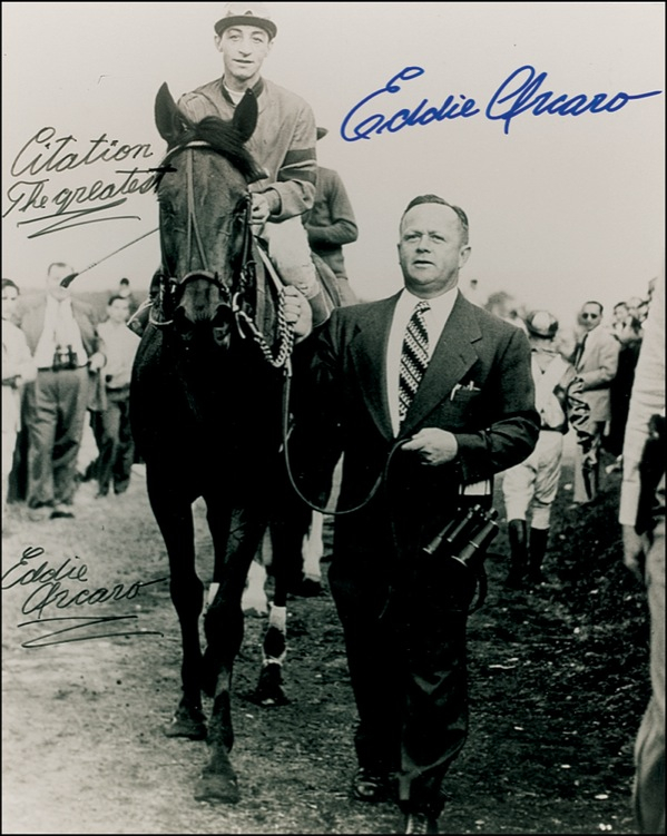 Lot 1186 Eddie Arcaro Signed Photograph