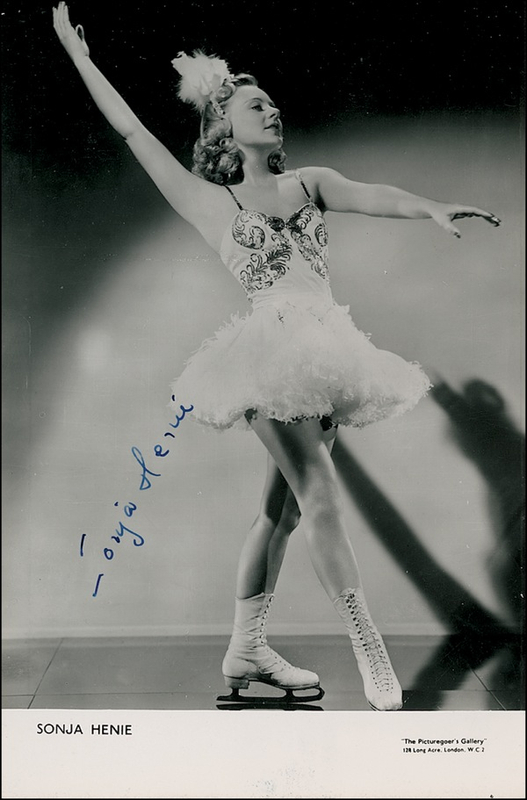 Lot 874 Sonja Henie Signed Photograph