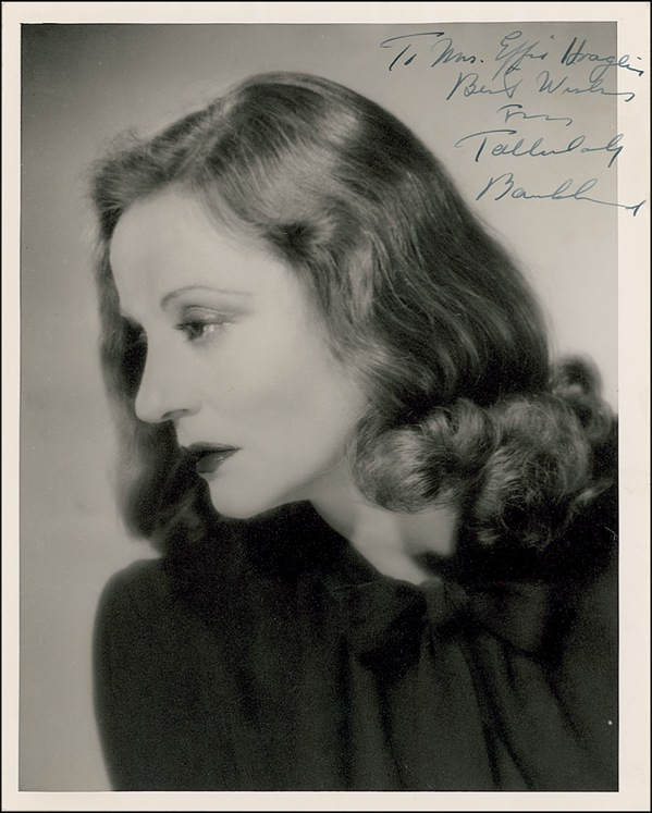 Lot 693 Tallulah Bankhead Signed Photograph