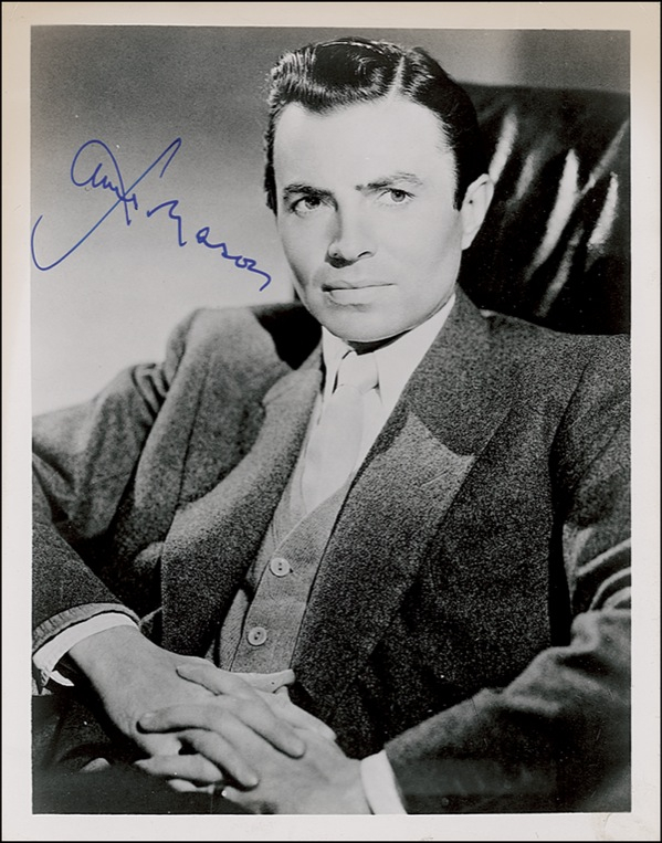 Lot 968 James Mason Signed Photograph