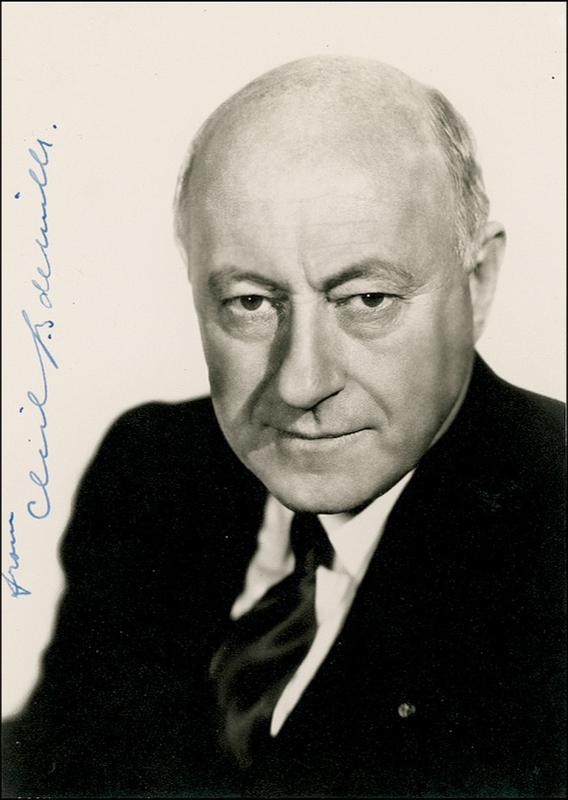 Lot 788 Cecil B. DeMille Signed Photograph