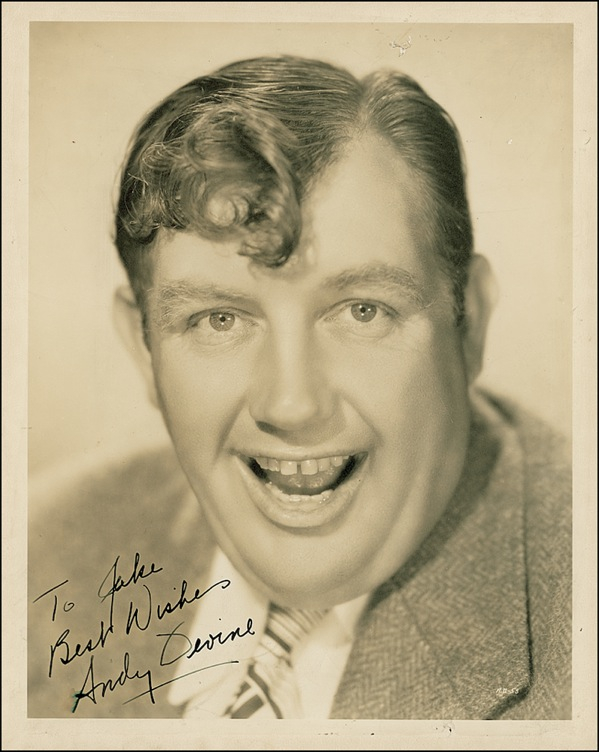 Lot 790 Andy Devine Signed Photograph