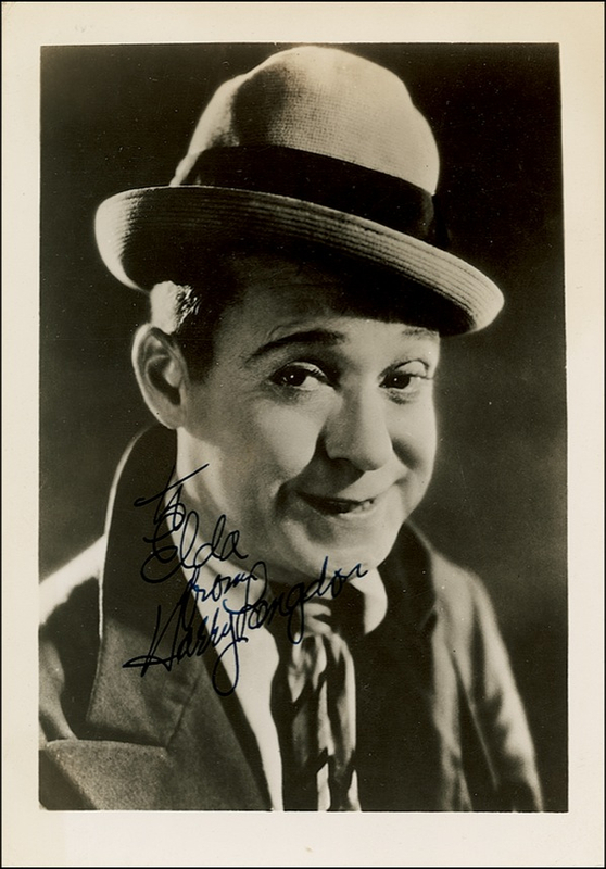 Lot 933 Harry Langdon Signed Photograph