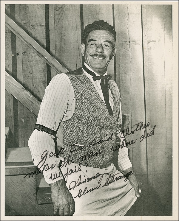 Lot 1094 Glenn Strange Signed Photograph