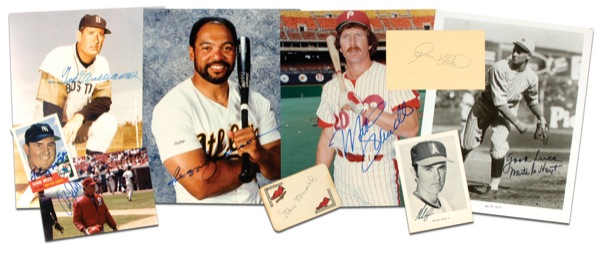 Lot 1211 Baseball Hall of Famers Group Lot