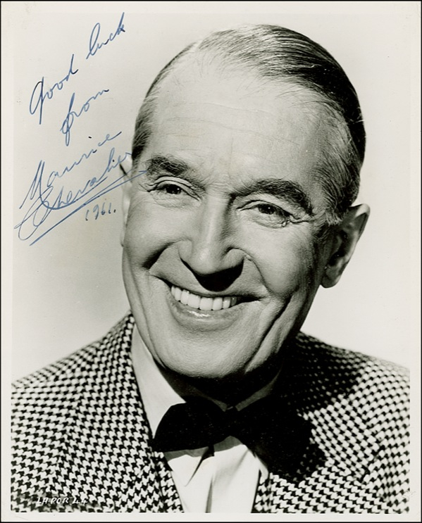 Lot 755 Maurice Chevalier Signed Photograph