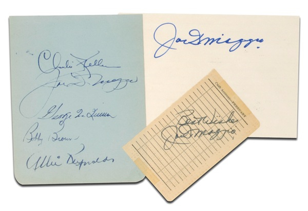Lot 1319 Joe DiMaggio Group Lot