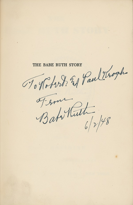 Lot 1519 Babe Ruth