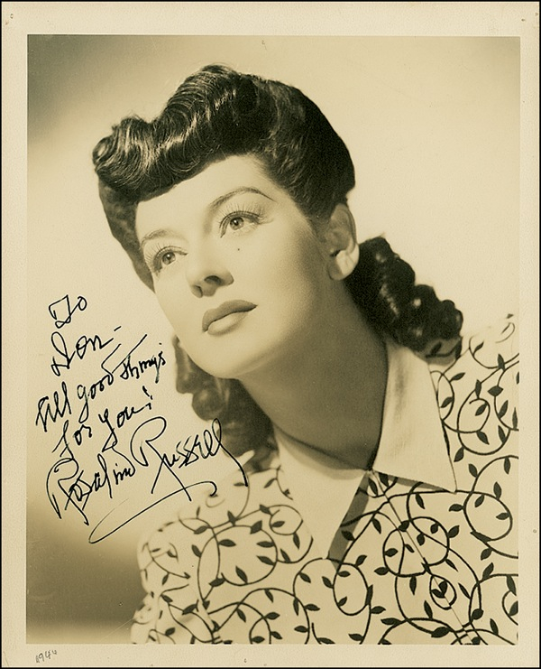 Lot 1056 Rosalind Russell Signed Photograph