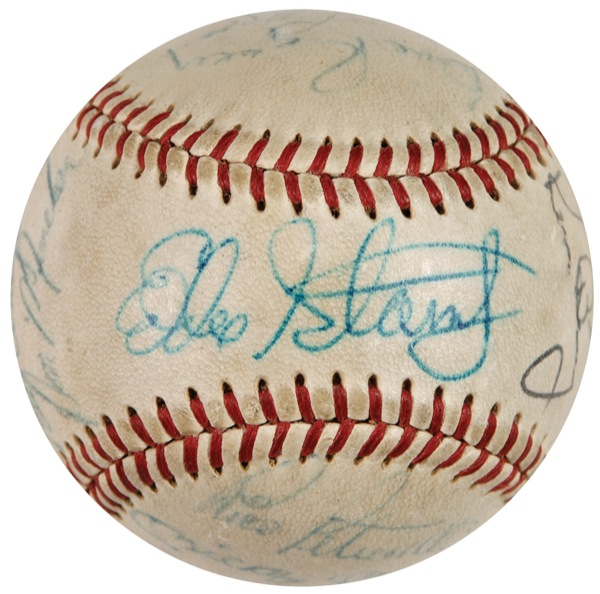Lot 1202 Baseball: 1967 All Stars: ‘67 All Stars including Mantle, and Tony C.