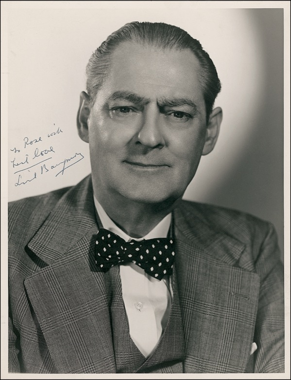 Lot 699 Lionel Barrymore Signed Photograph