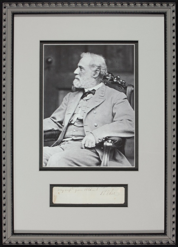 Lot 274 Robert E. Lee Signature