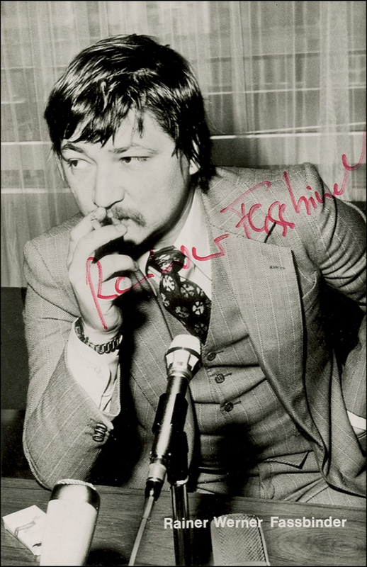 Lot 820 Rainer Werner Fassbinder Signed Photograph