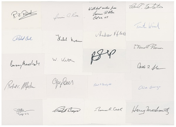 Lot 225 Nobel Prize Winners Group Lot