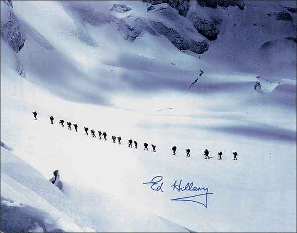 Lot 198 Edmund Hillary Signed Photograph