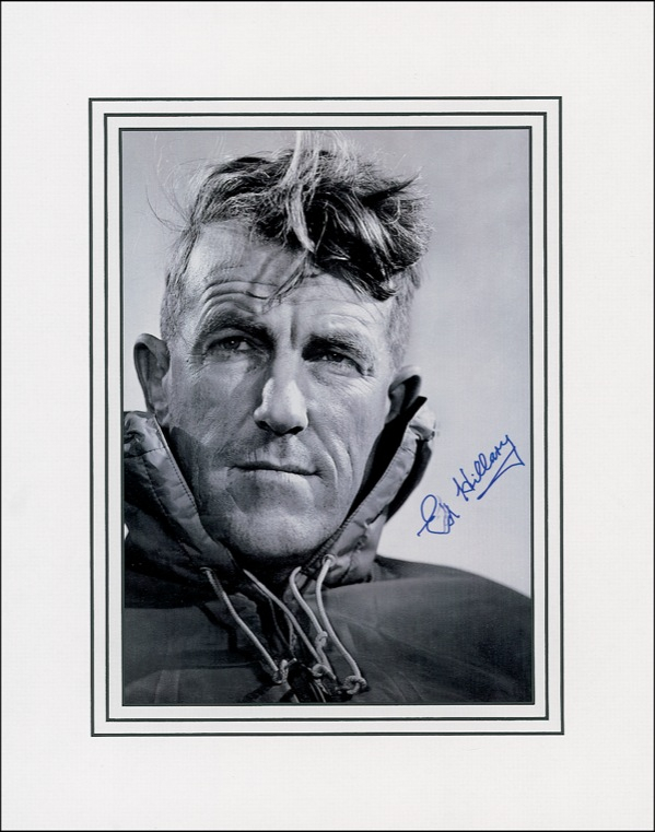 Lot 199 Edmund Hillary Signed Photograph