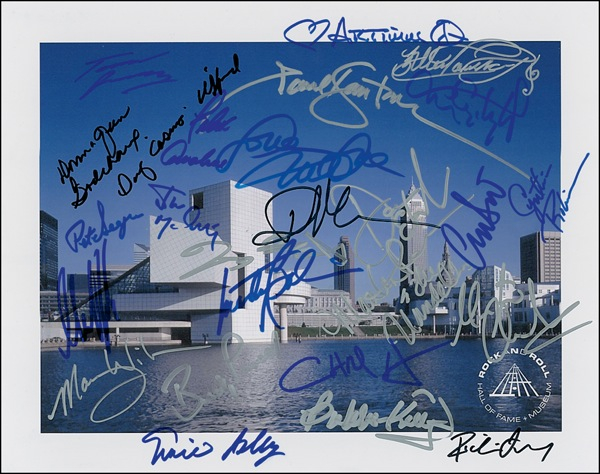 Lot 614 Rock and Roll Hall of Famers Signed Photograph