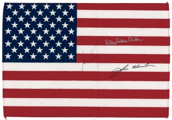 Lot 233 Presidential Candidates Signed Flag