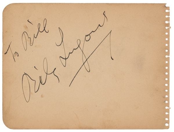 Lot 955 Béla Lugosi
