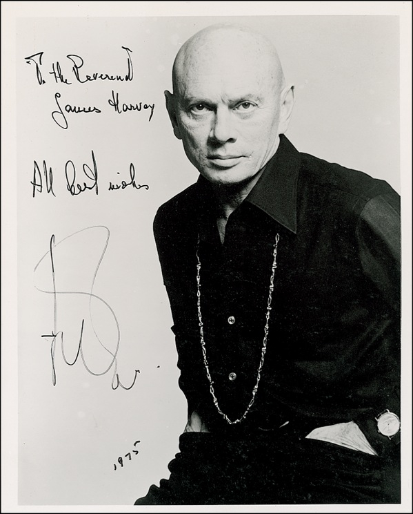 Lot 733 Yul Brynner Signed Photograph