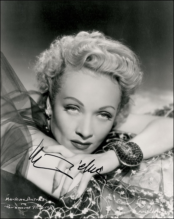 Lot 793 Marlene Dietrich Signed Photograph