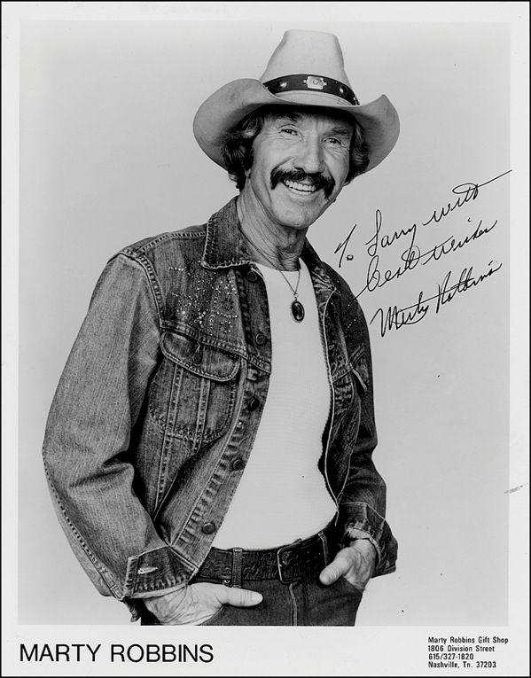 Lot 612 Marty Robbins Signed Photograph