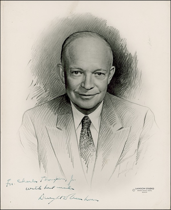 Lot 32 Dwight D. Eisenhower Signed Photograph