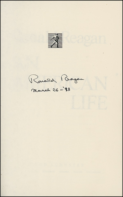Lot 95 Ronald Reagan Book