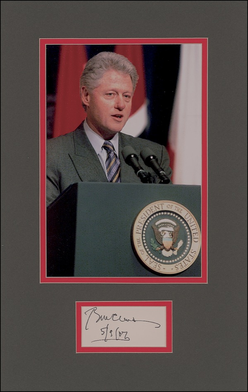 Lot 22 Bill Clinton Signature