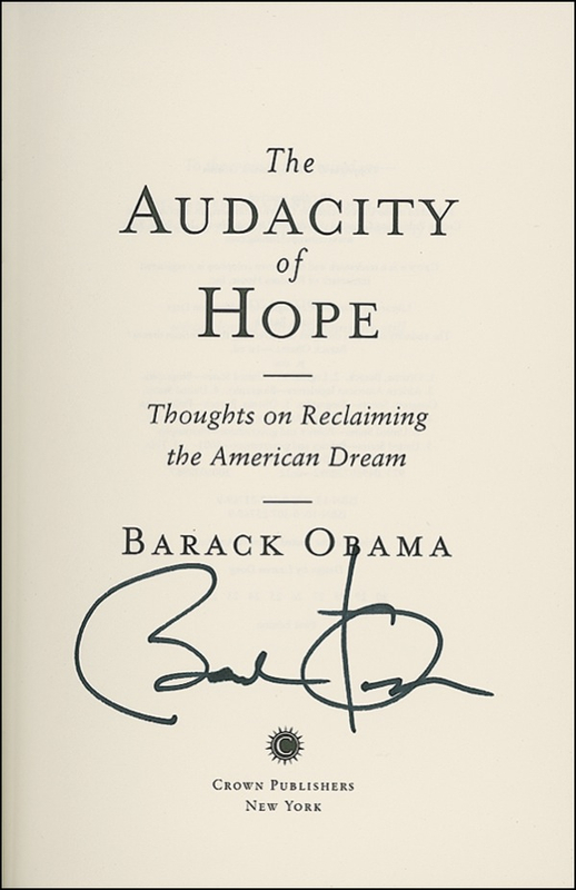 Lot 228 Barack Obama Book
