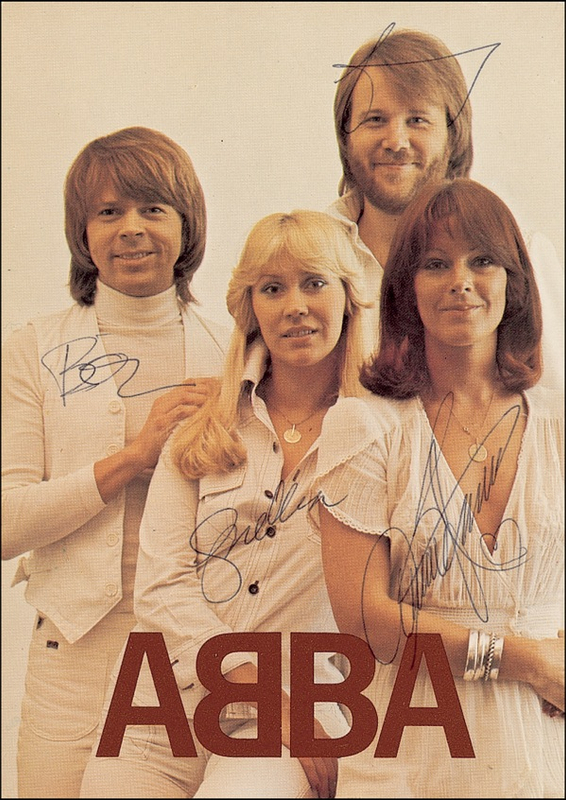 Lot 489 ABBA Signed Photograph