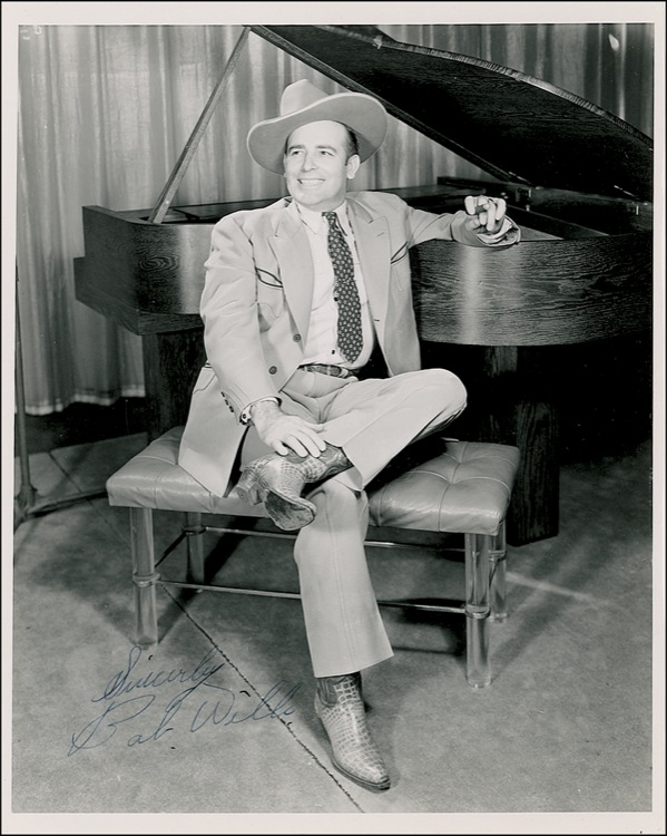 Lot 650 Bob Wills Signed Photograph