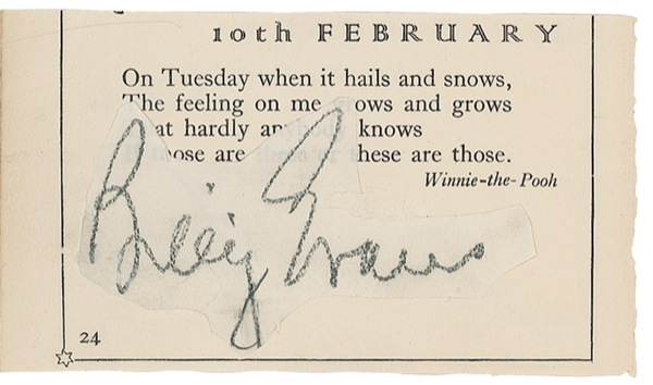 Lot 1332 Billy Evans Signature