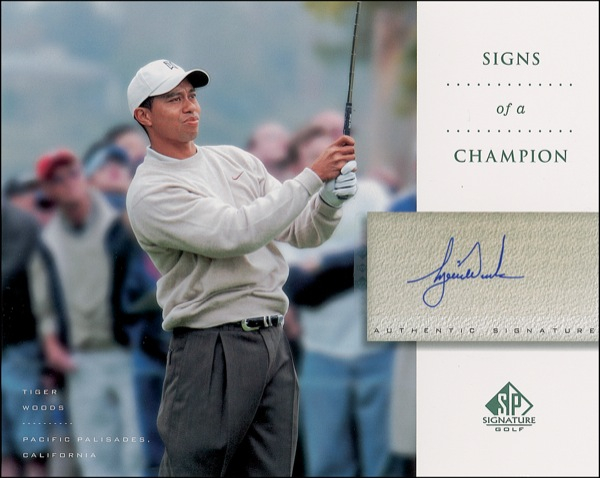 Lot 1581 Tiger Woods Signed Photograph